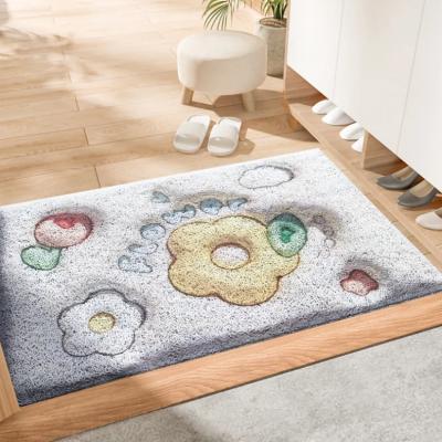 2023 New mat printed design colorful pvc coil door mat