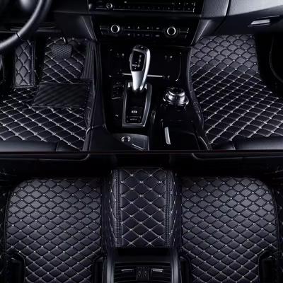 5D 7D leather 3PCS car mats easy to clean all weather