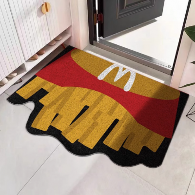 China Logo Carpet Factory High Quality PVC Custom Coil Doormat