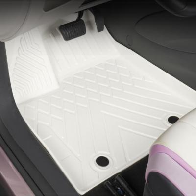 Customized, door-sill-covered, non-warping, practical, waterproof white TPE car mats