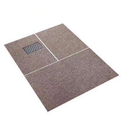 Double Color PVC Coil Car Mat with Non Skid Nail Backing