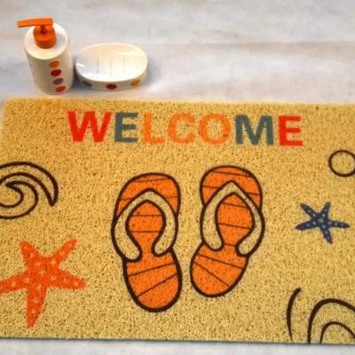 Modern design Noodles PVC Loop Coil Printed Door Mat