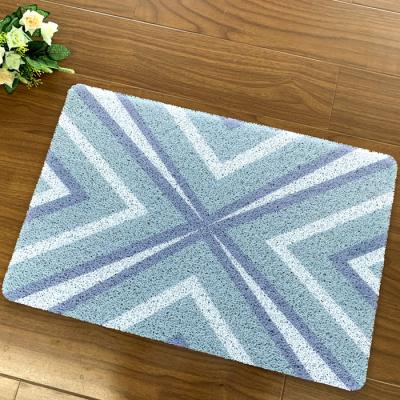 Modern design coil rugs PVC joint door floor mats