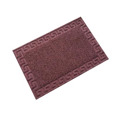 Moisture proof pvc rubber material custom logo door anti slip mat