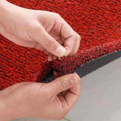 Dust control loop type pvc coil cushion car floor mat in rolls for All Weather PVC coil Car Mat