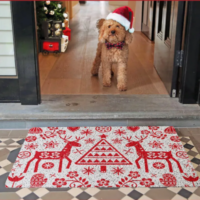 The Christmas doormat that can be cut at will