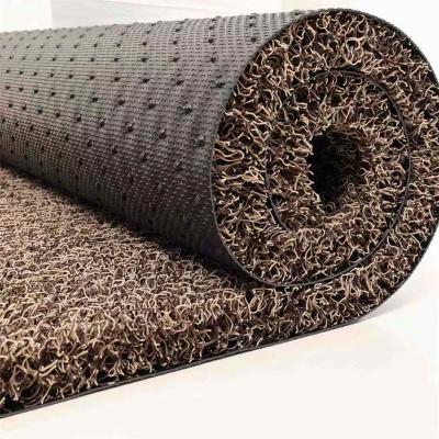 Wear resistant pvc car coil floor mat roll with non-slip backing