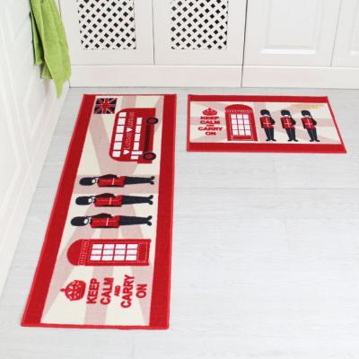 door mat with pvc backing waterproof bath mat PVC anti fatigue kitchen mat