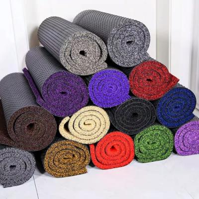 eco friendly colorful pvc coil mat carpet and entrance door mat best anti slip